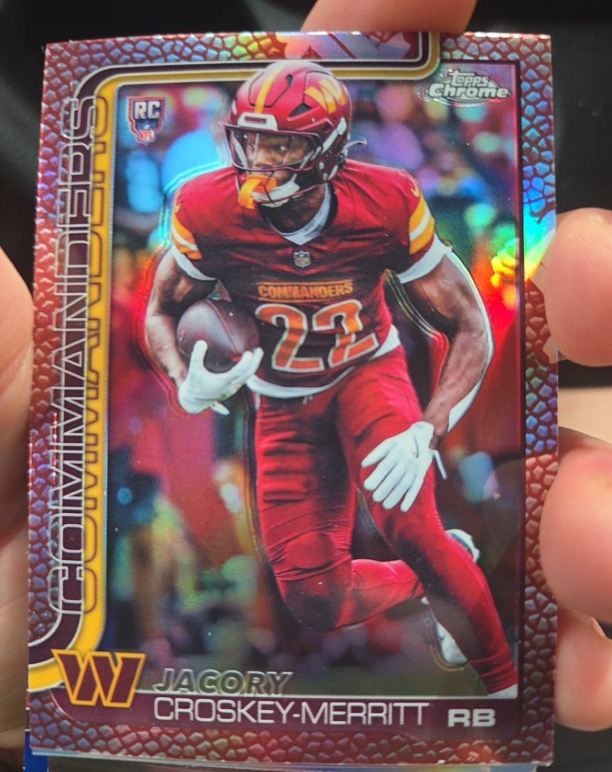 2025 Topps Chrome #387 Jacory Croskey-Merritt — front