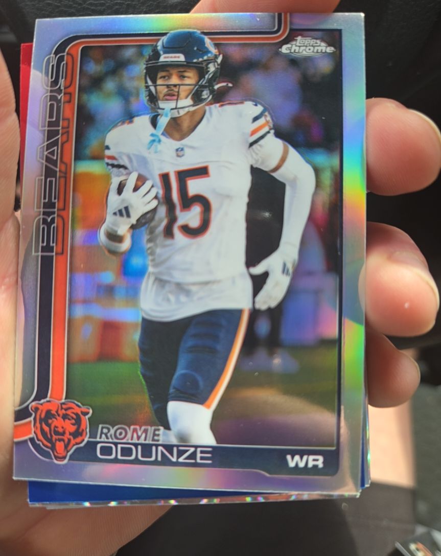 2025 Topps Chrome #49 Rome Odunze — front