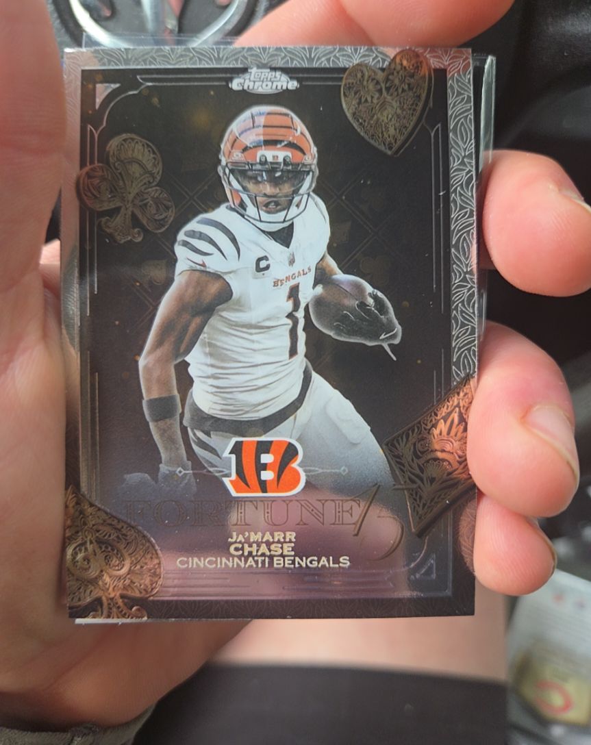 2025 Topps Chrome Fortune 15 #F15-2 Ja'Marr Chase — front