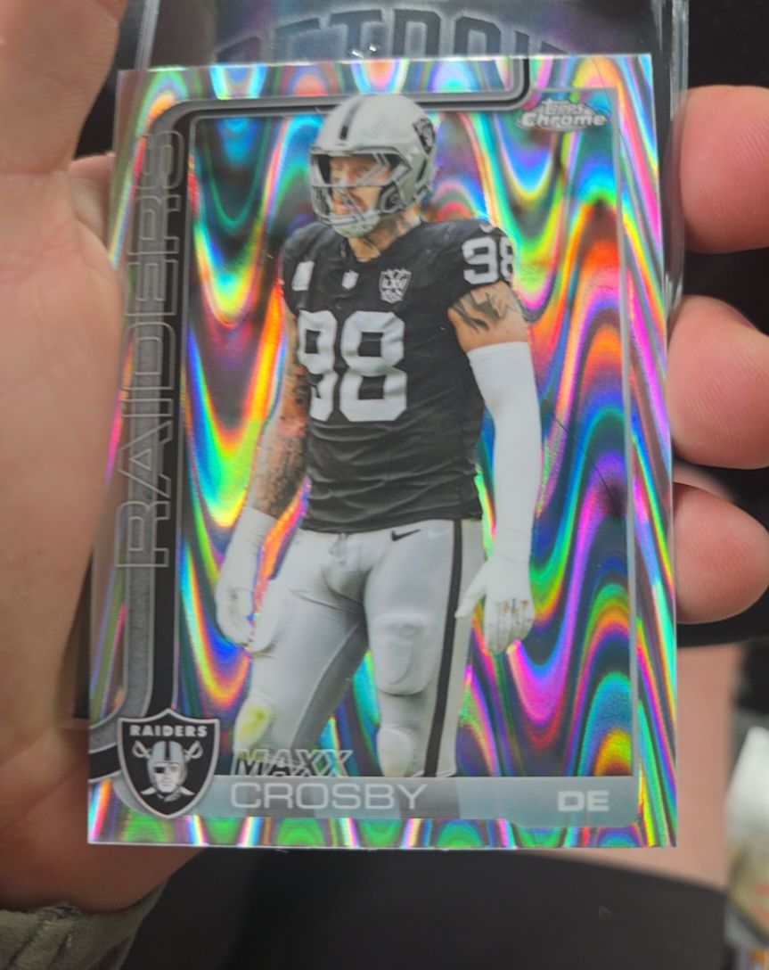 2025 Topps Chrome #180 Maxx Crosby — front