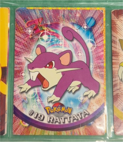 1999 Topps TV Animation Edition #19 Rattata — front