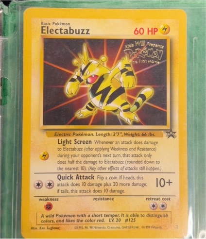1999 Wizards of the Coast Pokemon #2 Electabuzz — front