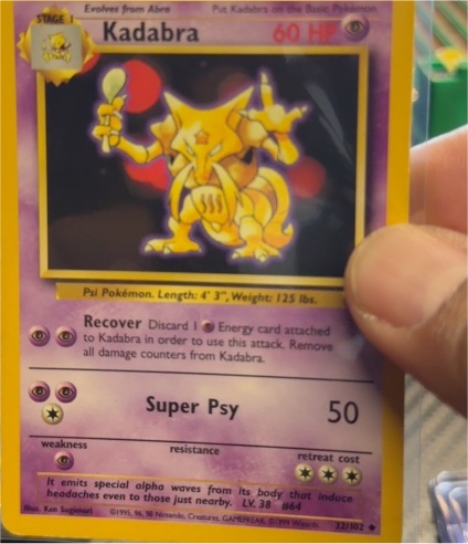 1995 Pokémon #32 Kadabra — front