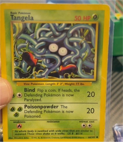 1999 Pokémon #66 Tangela — front