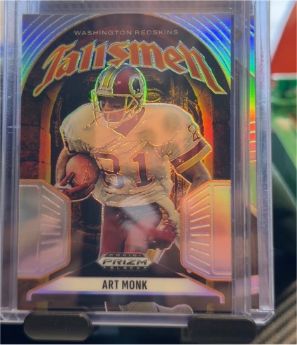 2025 Panini Prizm Black #17 Art Monk Talisman — front