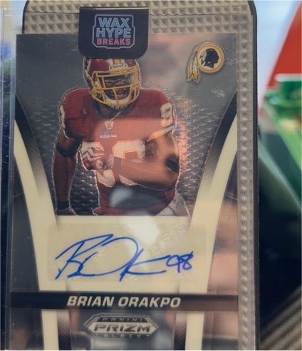 2025 Panini Prizm Black Sensational Signatures #SS-BOO Brian Orakpo — front