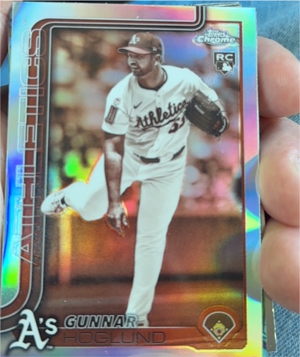 2025 Topps Chrome Update #USC127 Gunnar Hoglund Sepia Refractor — front