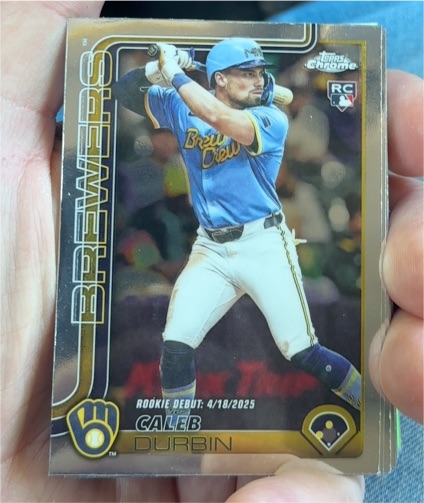 2025 Topps Chrome Update #USC112 Caleb Durbin — front