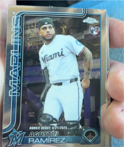 2025 Topps Chrome Update #USC38 Agustin Ramirez — front
