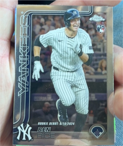 2025 Topps Chrome #139 Ben Rice — front