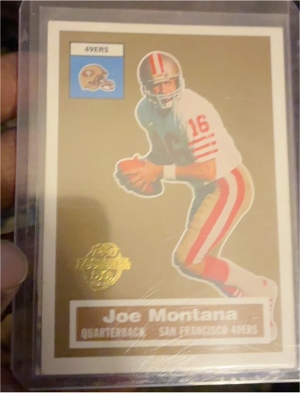 2005 Topps Turn Back the Clock #2 Joe Montana — front