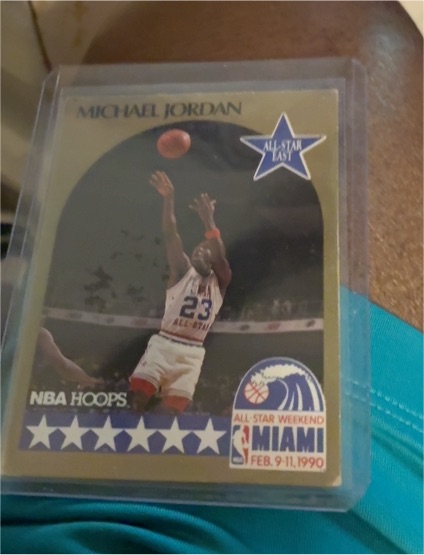 1990 NBA Hoops #5 Michael Jordan All-Star East — front