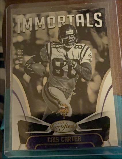 2018 Panini Certified Immortals #102 Cris Carter — front