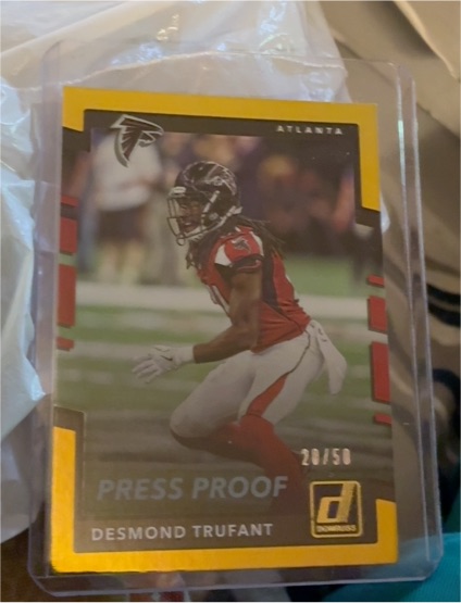 2017 Panini Donruss #30 Desmond Trufant Press Proof — front