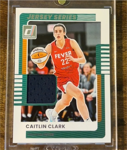 2025 Panini Donruss WNBA Jersey Series #30 Caitlin Clark — front