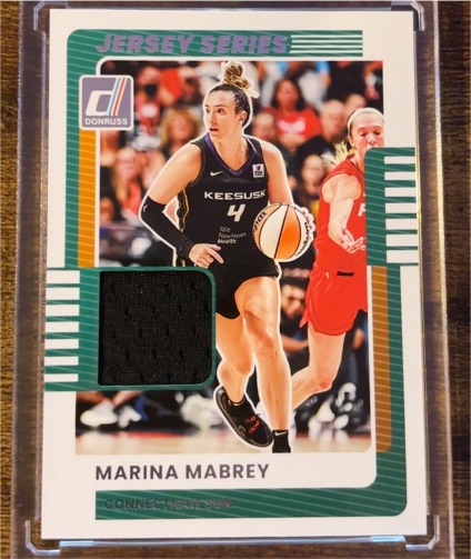 2025 Donruss WNBA Jersey Series #70 Marina Mabrey — front