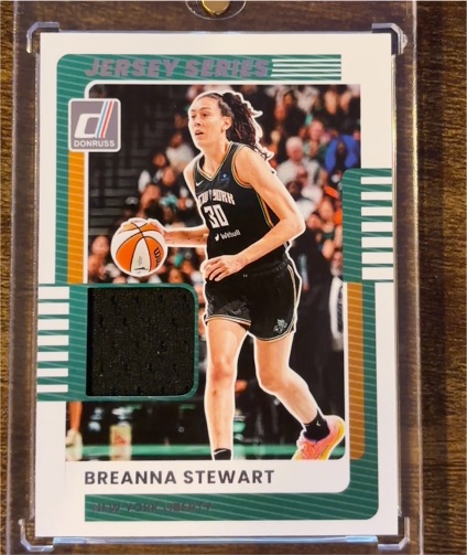 2025 Donruss WNBA Jersey Series #74 Breanna Stewart — front