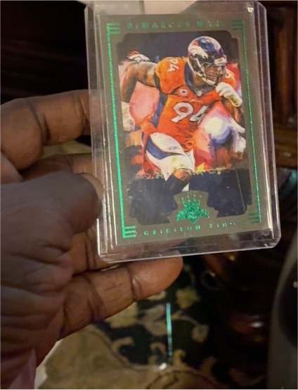 2015 Panini Gridiron Kings #37 Demarcus Ware Red Framed Denver Broncos — front