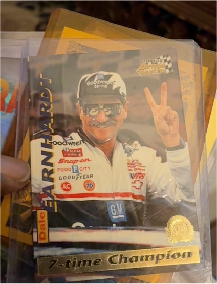 1996 Pinnacle Action Packed #10 Dale Earnhardt 7-time Champion — front
