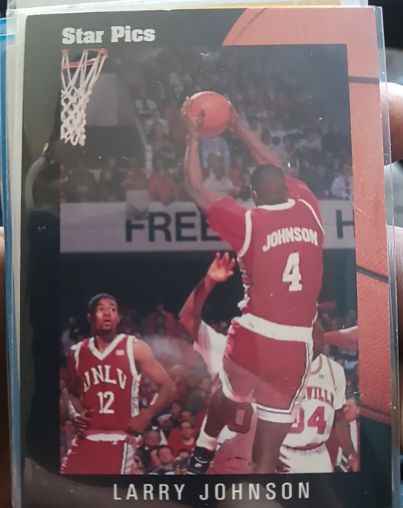 1991 Star Pics #18 Larry Johnson — front