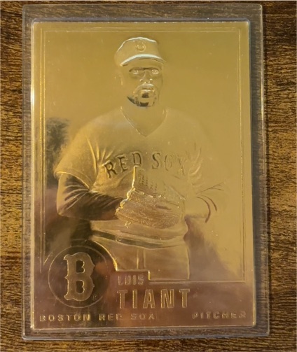 1996 Danbury Mint #41 Luis Tiant — front