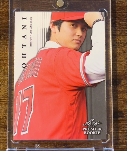 2018 Leaf Premier Rookie #PR-01 Shohei Ohtani — front