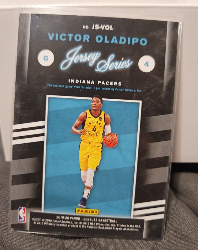 2019-20 Panini Donruss Jersey Series #JS-VOL Victor Oladipo — front