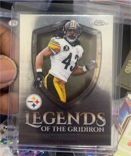 2025 Topps Chrome Legends of the Gridiron #LOG-33 Troy Polamalu — front