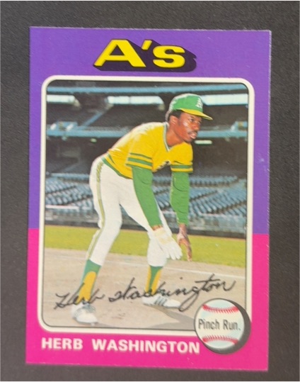 1975 Topps #407 Herb Washington — front