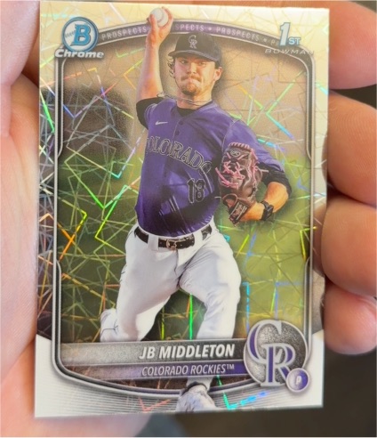 2025 Bowman Draft Chrome #BDC-78 JB Middleton — front