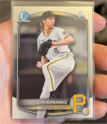 2025 Bowman Draft Chrome #BDC-25 Seth Hernandez — front