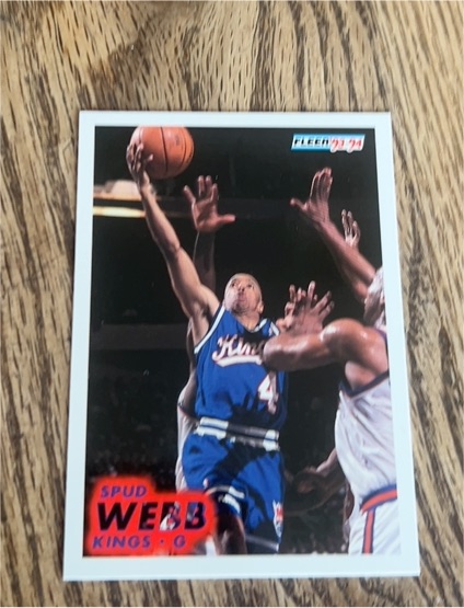 1993-94 Fleer #186 Spud Webb Sacramento Kings — front