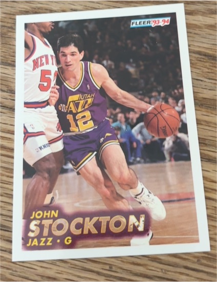 1993-94 Fleer #212 John Stockton — front