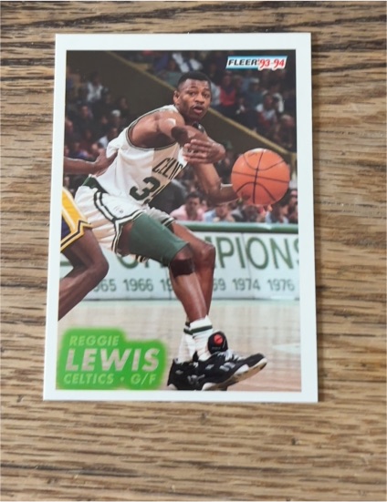 1993-94 Fleer #14 Reggie Lewis Boston Celtics — front