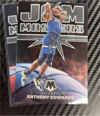 2021-22 Panini Mosaic #4 Anthony Edwards Jam Masters — front