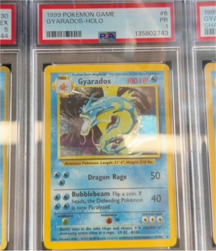 1999 Pokemon Game #6 Gyarados Holo — front