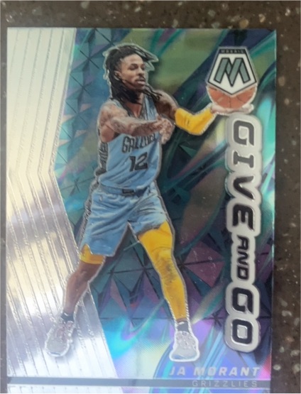 2022-23 Panini Mosaic #9 Ja Morant Give and Go — front