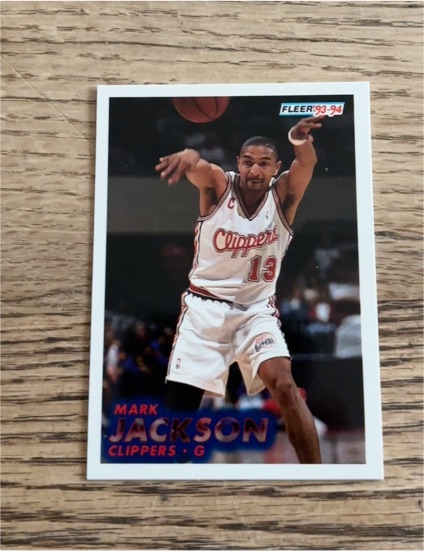 1993-94 Fleer #92 Mark Jackson Los Angeles Clippers — front