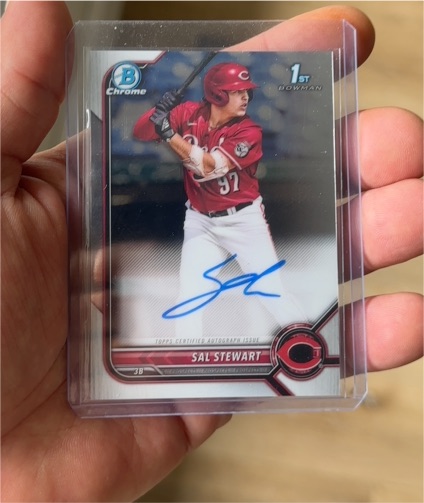 2022 Bowman Draft Chrome #CDA-SS Sal Stewart — front