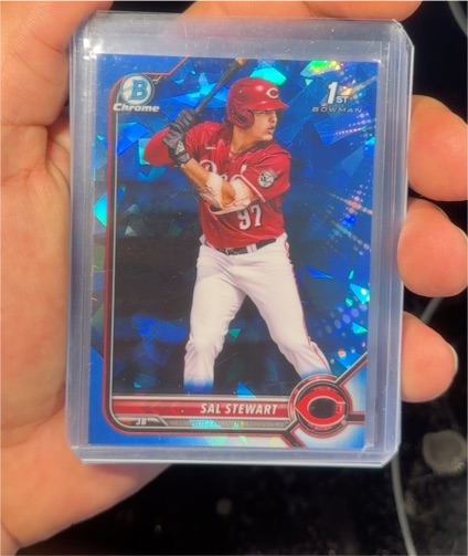 2022 Bowman Chrome Draft Sapphire #BDC-122 Sal Stewart — front