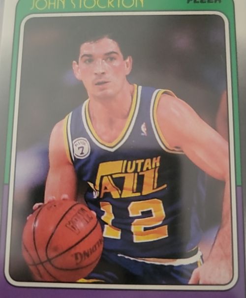 1988 Fleer #115 John Stockton — front