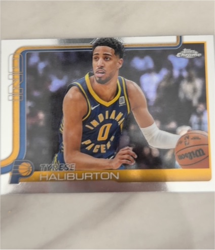 2025-26 Topps Chrome #3 Tyrese Haliburton — front