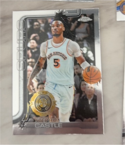 2025-26 Topps Chrome #228 Stephon Castle — front