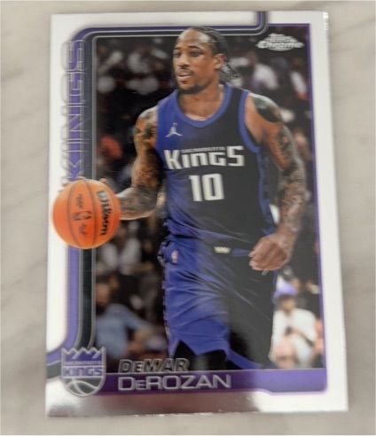 2025-26 Topps Chrome #240 DeMar DeRozan — front