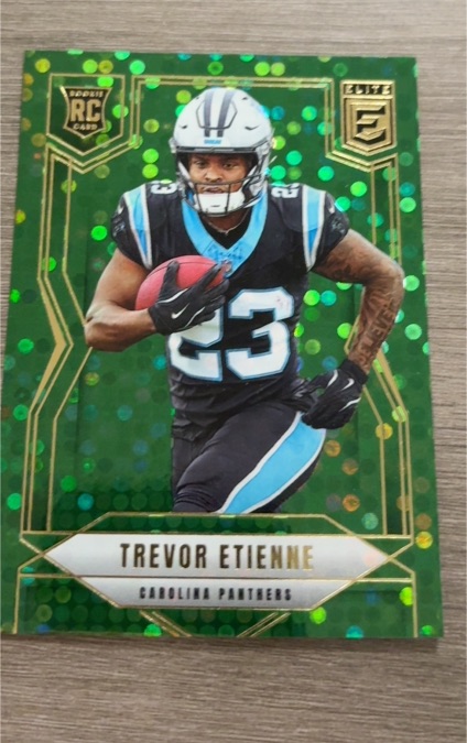 2025 Panini Donruss Elite #142 Trevor Etienne Green Disco — front