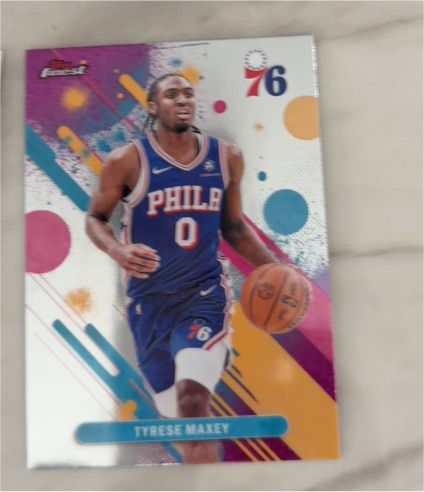 2025-26 Topps Finest #29 Tyrese Maxey — front
