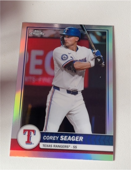 2026 Topps Chrome #15 Corey Seager — front