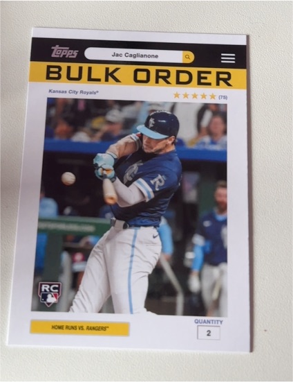 2026 Topps #BO-4 Jac Caglianone — front