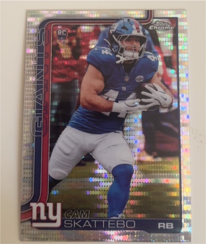 2025 Topps Chrome #331 Cam Skattebo — front