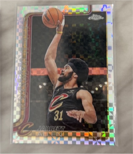 2025-26 Topps Chrome #52 Jarrett Allen X-Fractor — front